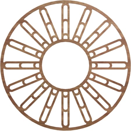 Ekena Millwork Hale Wood Fretwork Pierced Ceiling Medallion, Walnut, 28"OD x 10 1/8"ID x 3/8"T CMWP28X28X0375HHWA